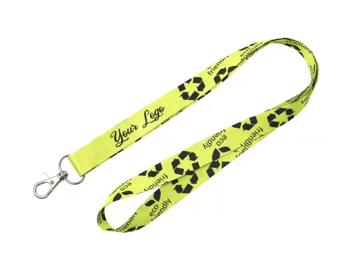 Nachhaltiges rPET Basic Schlüsselband Lanyard