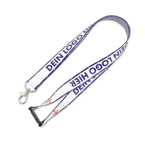 Schlüsselband Lanyard mit Karabinerhaken und Sicherheitsclip