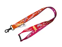Nachhaltiges rPET Schlüsselband Lanyard mit Karabinerhaken und Sicherheitsclip