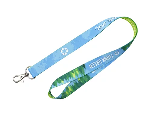 Nachhaltiges rPET Basic Schlüsselband Lanyard