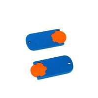orange / blau