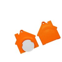 weiß / orange