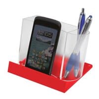 gefrostet glasklar / rot