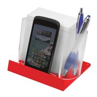 SmartphoneTabletständer mit Zettelbox und Köcher