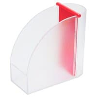 gefrostet glasklar / rot
