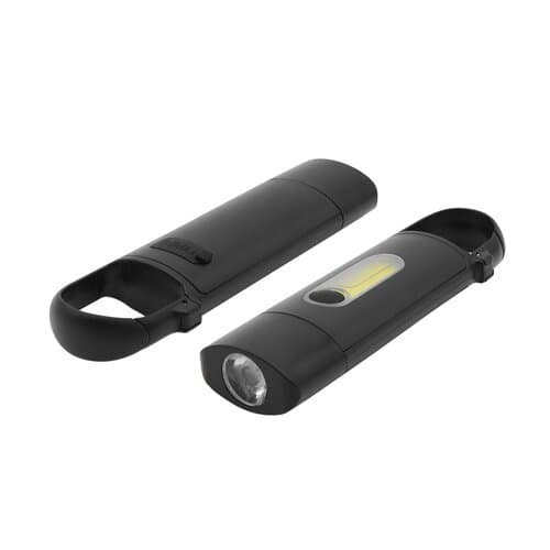 Taschenlampe "COB" mit Karabiner
