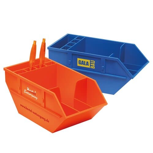 Zettelbox mit Köcher "Container"