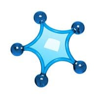 blau / transparent