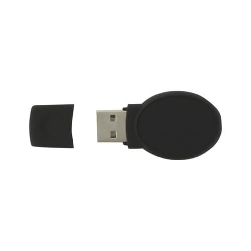 USB Lollie oval gummiert