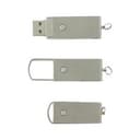 USB Stick Klick klein Edelstahl in silber