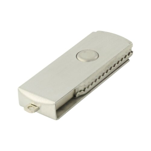 USB Stick Klick gross Edelstahl
