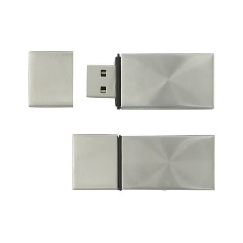 USB-Stick Silver Block