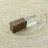USBStick CrystalKappe Holz