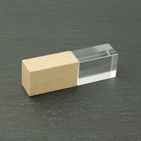 USBStick CrystalKappe Holz