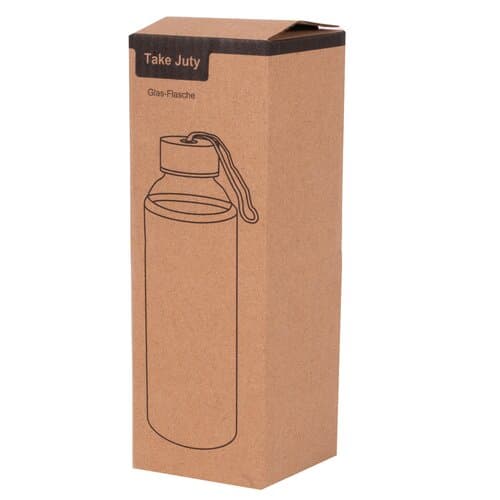 TAKE JUTY - Glas-Trinkflasche
