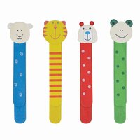 HolzLesezeichen FUNNY ANIMALS 4fach sortiert Preis pro Stück