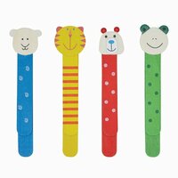HolzLesezeichen FUNNY ANIMALS 4fach sortiert Preis pro Stück