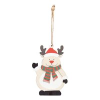 Geschenk  Baumanhänger WOODEN SNOWI