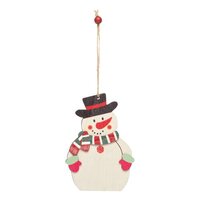 Geschenk  Baumanhänger WOODEN SNOWI