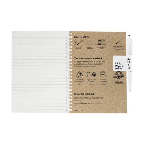 MOYU Erasable Stone Paper Notebook CraftCover 18 Seiten