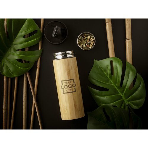 Sakura 360 ml Bambus Thermoflasche/Thermobecher