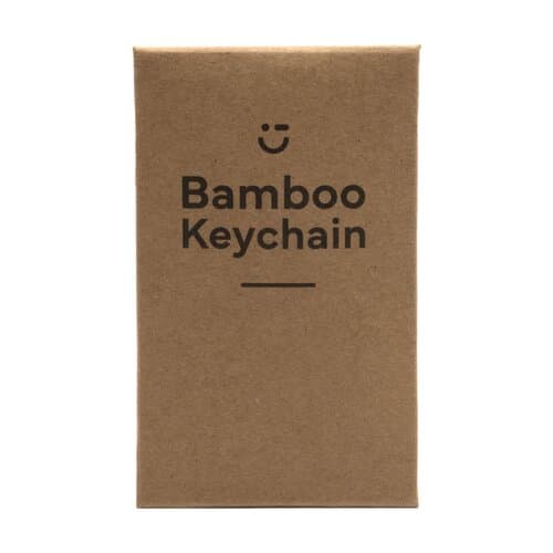 Bamboo Key Rectangle Schlüsselanhänger