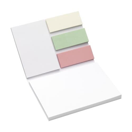Memo Sticky Notes and Markers Recycled Paper Notizblock