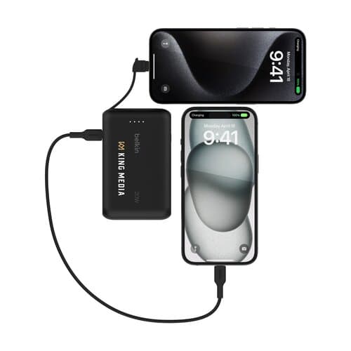 Belkin BoostCharge PowerBank 10K Integriertes Kabel