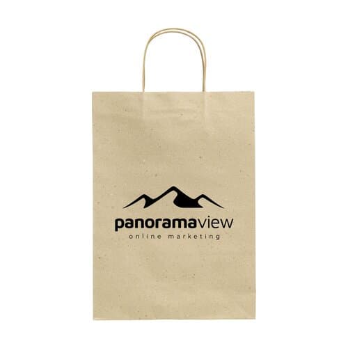 Leaf It Bag aus recyceltem Graspapier (120 g/m²) L