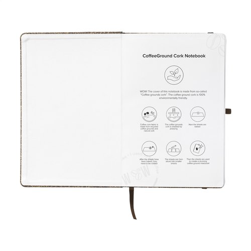 CoffeeGround Cork Notebook A5