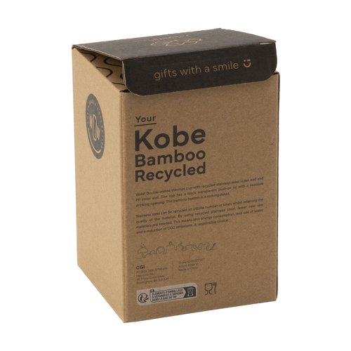 Kobe Bamboo RCS Recycled Steel 350 ml Kaffeebecher