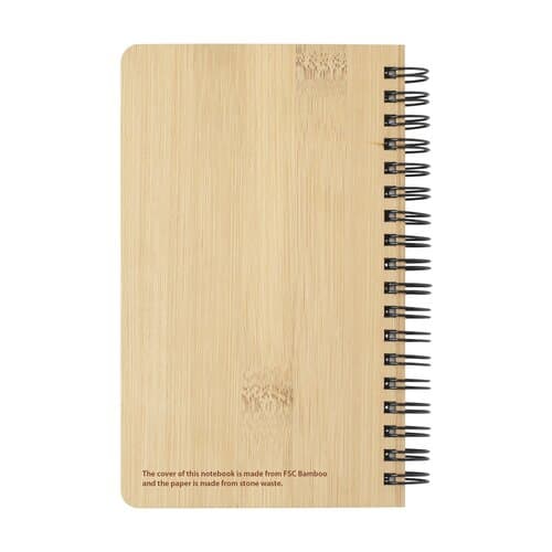 Notebook made from Stonewaste-Bamboo A6 Notizbuch