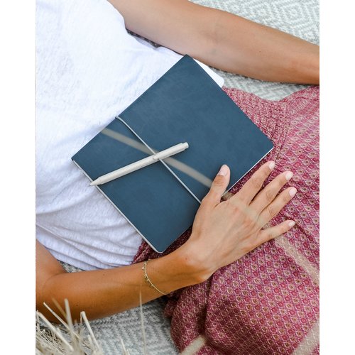 Recycled Leather Refillable Notebook A5 Notizbuch