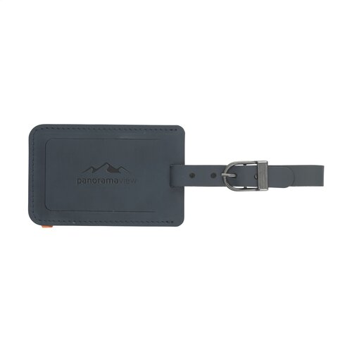 Recycled Leather Luggage Tag Gepäckanhänger