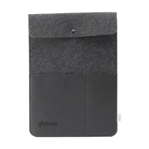 Recycled Felt & Apple Leather Laptop Sleeve 14"
