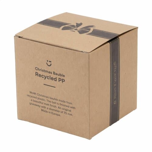 Weihnachtskugel Ø7cm Recycled PP Box - Made in Europe