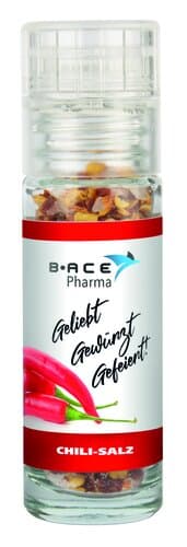 Chili-Salz in würziger "Mini" Mühle