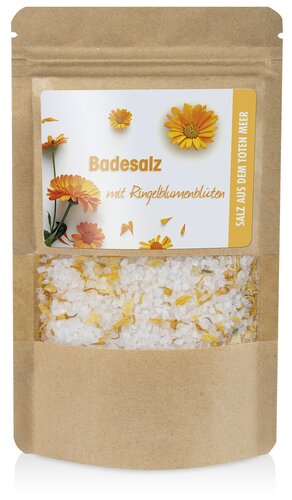 Badesalz mit Blüten, 200 g in ZIP-Tasche