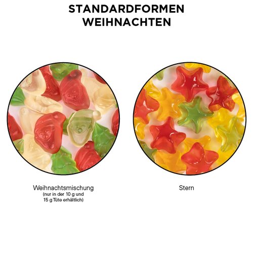 Minitüte 15 g Trolli Fruchtgummi Weihnachtsmischung