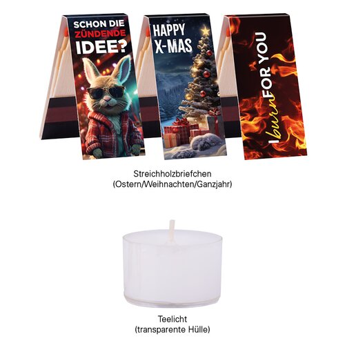 Geschenkbox Mini Teelicht