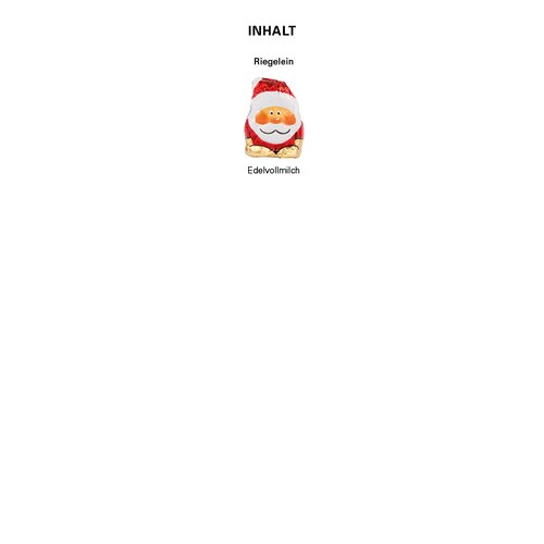 Werbekarte Visitenkartenformat mit Weihnachtsmann