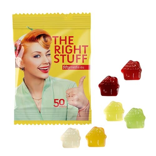Fruchtgummi STANDARD-Formen 10 g im konventionellen Tütchen