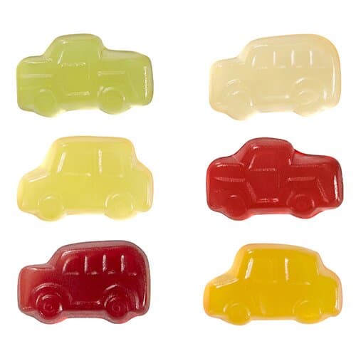 Fruchtgummi STANDARD-Formen 10 g im kompostierbaren Tütchen