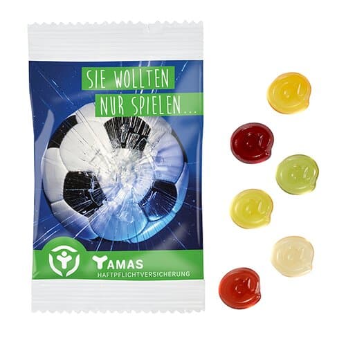 Fruchtgummi STANDARD-Formen 15 g im kompostierbaren Tütchen