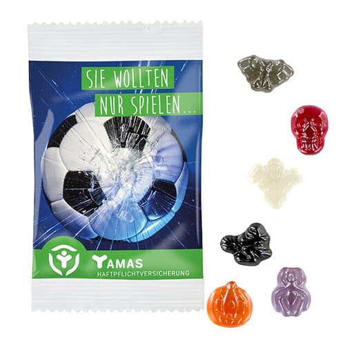 Fruchtgummi STANDARD-Formen 15 g im kompostierbaren Tütchen