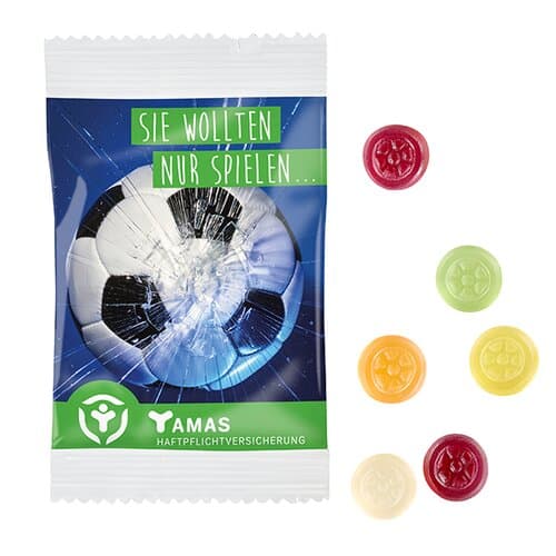 Fruchtgummi STANDARD-Formen 15 g im kompostierbaren Tütchen