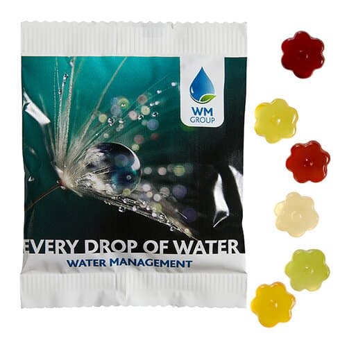 Fruchtgummi STANDARD-Formen 20 g im kompostierbaren Tütchen