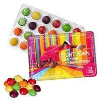 Kleinster EventKalender der Welt mit SKITTLES Original Fruity Candy