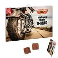 Adventskalender mit 1  24 personalisierten SchokoFormen
