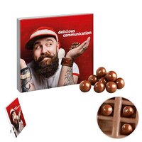reinpapier MiniAdventskalender mit Schokoknusperkugeln